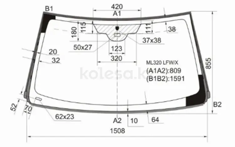 Стекло лобовоеfor46 350 тг. в Алматы