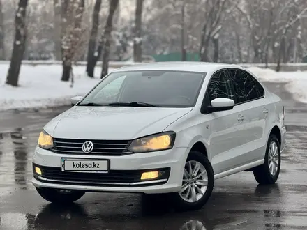 Volkswagen Polo 2015 года за 6 100 000 тг. в Алматы – фото 3