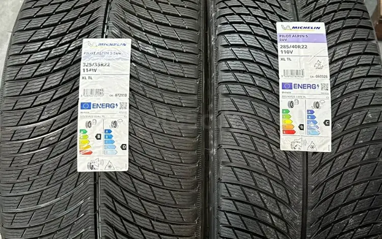 Шины Michelin 285/40-325/35R22 Pilot Alpine 5 SUV за 1 700 000 тг. в Алматы