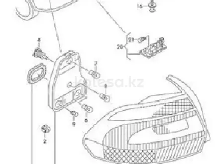 Катафоты заднего бампера VW Volkswagen POLO за 3 500 тг. в Актобе – фото 2