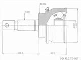 Шрус (Передний/Наружний) за 37 400 тг. в Кокшетау