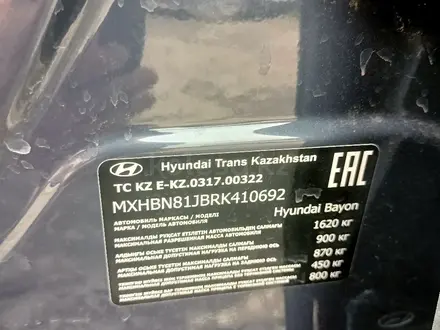 Hyundai Bayon 2024 года за 7 600 000 тг. в Петропавловск – фото 19