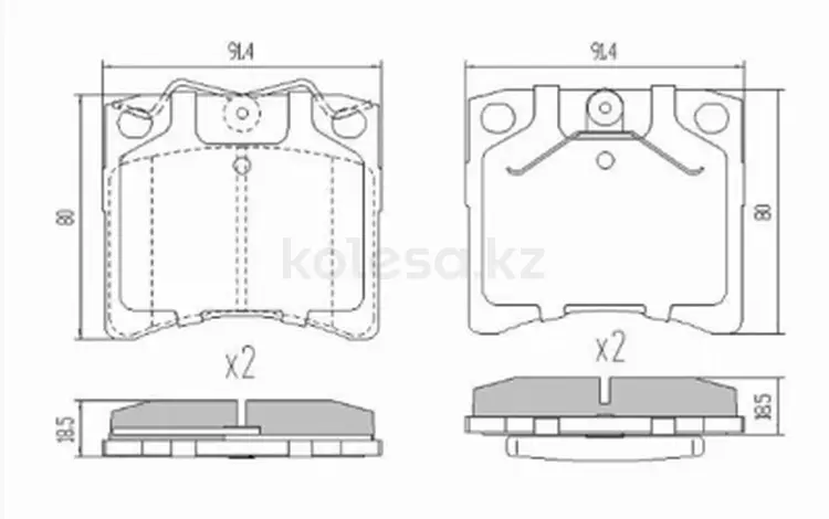 Колодки тормозные передние за 6 400 тг. в Талдыкорган