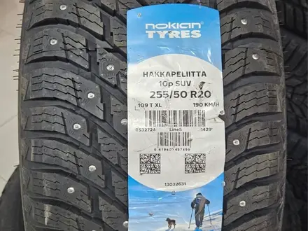 Новые шины Nokian Hakkapeliitta 10P 255/50/20 шип за 1 200 000 тг. в Караганда