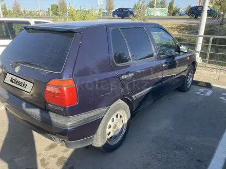 Volkswagen Golf 1991 года за 1 100 000 тг. в Тараз – фото 3