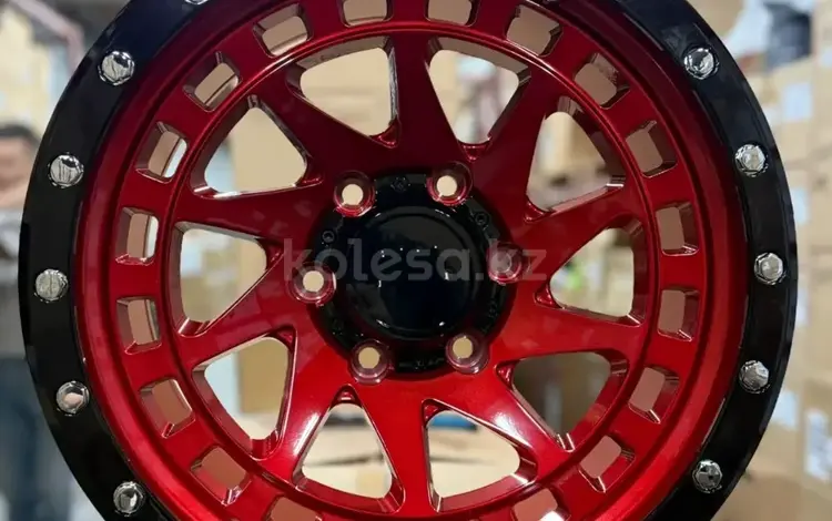 Эксклюзивные диски RGW8855 R17 6x139.7 ET0 (Red Face/Black Lip) за 340 000 тг. в Алматы