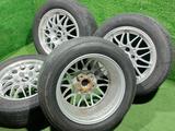 Диск BBS Nissan с шинами Bridgestone 215/55R16 5/114, 3 летний за 250 000 тг. в Алматы – фото 3