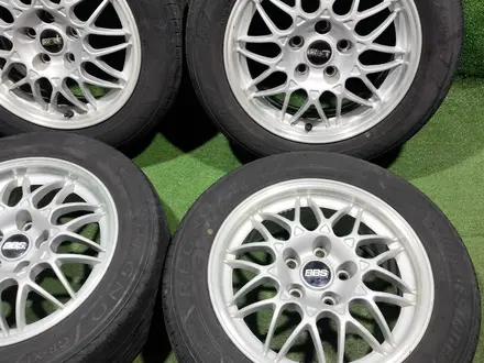 Диск BBS Nissan с шинами Bridgestone 215/55R16 5/114, 3 летнийүшін250 000 тг. в Алматы – фото 6