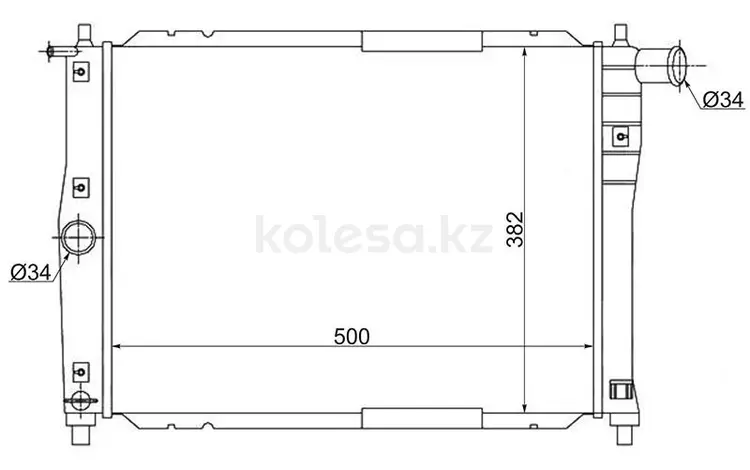 Радиатор Chevrolet Lanos 05-09 за 19 000 тг. в Алматы