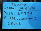 R-16 оригинал TOYOTA 5*114, 3. Штамп диск Тойота Камри естима рав4 Сиена жт за 75 000 тг. в Астана – фото 3