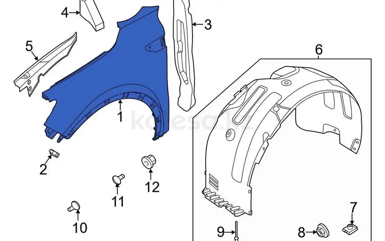 Крыло на Соренто. за 150 000 тг. в Алматы
