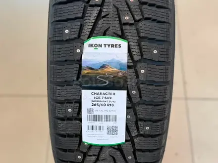 265/60 R18 Ikon Tyres (Nokian) Character Ice 7 шипованные за 68 000 тг. в Астана