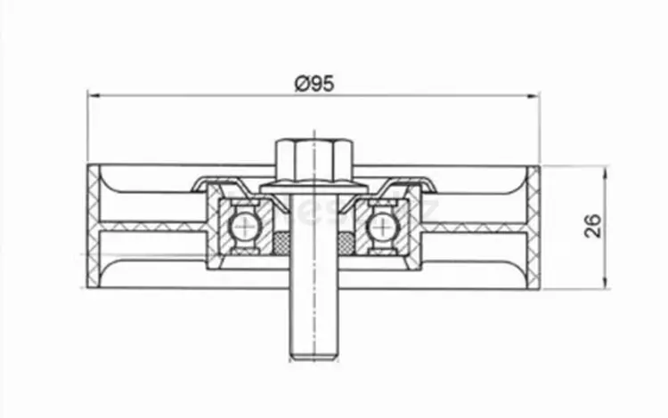 Ролик приводного ремня обводной за 2 500 тг. в Павлодар