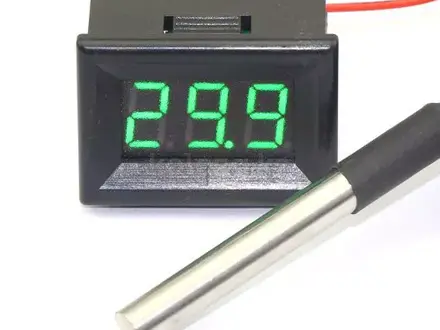 Термометр цифровой -55°C до 125°C со светодиодным дисплеем за 4 500 тг. в Алматы – фото 2