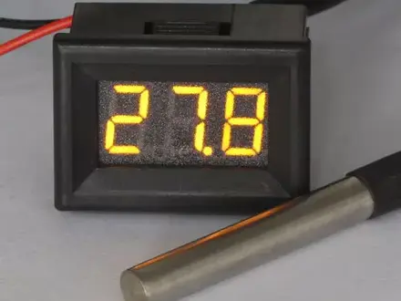 Термометр цифровой -55°C до 125°C со светодиодным дисплеем за 4 500 тг. в Алматы – фото 3