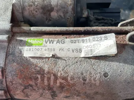 Стартер Audi A3 Skoda Rapid Volkswagen Golf 02T911023S BMD BME BTS BUD за 25 000 тг. в Астана – фото 3
