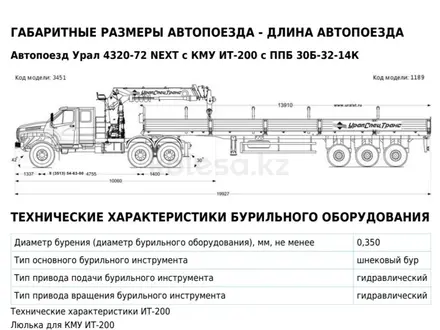 Урал  4320-72 NEXT с КМУ ИТ-200 с ППБ 30Б-32-14К 2019 года за 47 000 000 тг. в Темиртау – фото 13