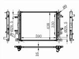 Радиатор Chery Tiggo 4 17-23/Tiggo 4 Pro 20- за 46 600 тг. в Талдыкорган
