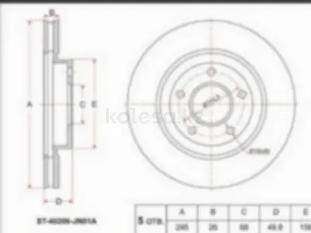 Диск тормозной за 14 050 тг. в Алматы