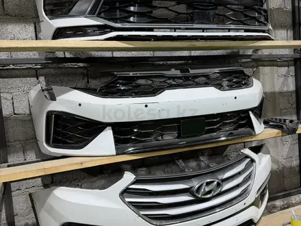 Бампер Капот Крыло Hyundai Santa Fe за 10 000 тг. в Алматы – фото 5
