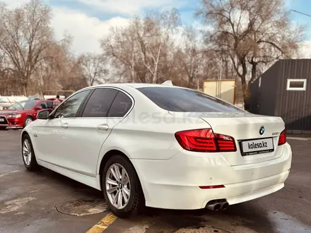 BMW 520 2012 года за 9 300 000 тг. в Алматы – фото 4