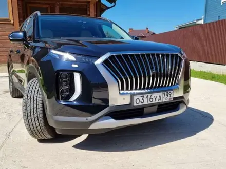 Решетка радиатора на Hyundai Palisade 2018-22 тюнинг (Черный цвет) за 180 000 тг. в Астана – фото 4