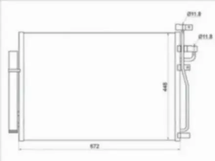 Радиатор кондиционера за 22 400 тг. в Шымкент