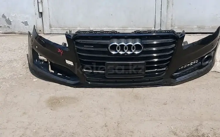 Передний бампер S-LINE в сборе на Audi A8 D4, рестайлинг, оригинал, из Япон за 700 000 тг. в Алматы