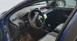 Peugeot 206 2002 года за 1 500 000 тг. в Абай (Абайский р-н) – фото 5