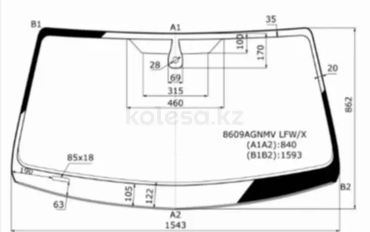 Стекло лобовоеfor29 600 тг. в Астана