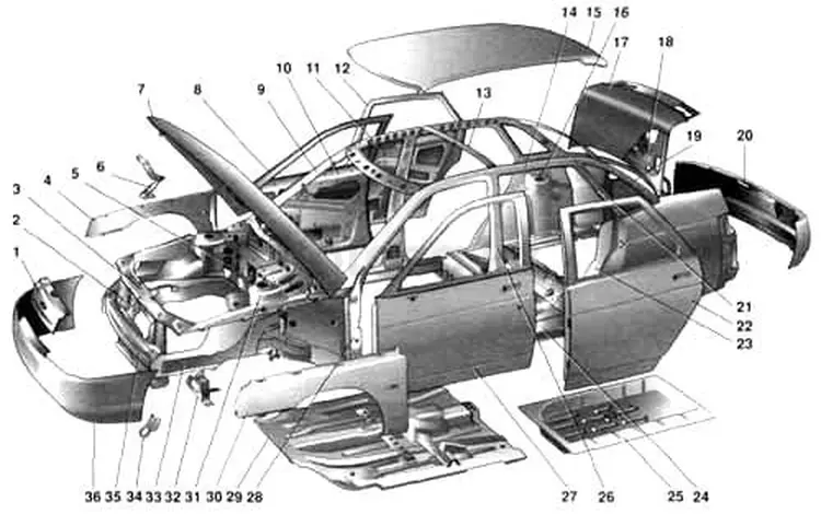 Кузовные запчасти LADA Гранта в Алматы