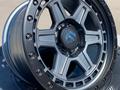 Диски R17 9J 6x139, 7 ET0 ЦО110 Matt Grey + black lip за 340 000 тг. в Алматы – фото 2