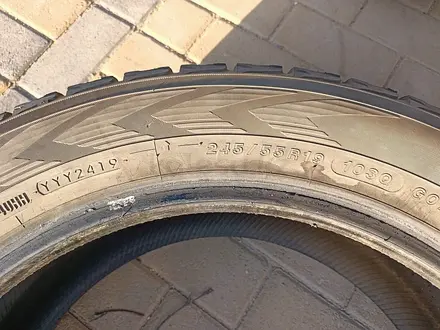 Шины 245/55 R19 — "Yokohama ice Guard G075" (Филиппины), зимние. за 75 000 тг. в Астана – фото 8