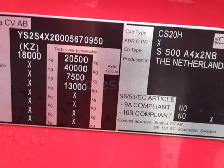 Scania  S500 2022 года за 88 800 000 тг. в Уральск – фото 3