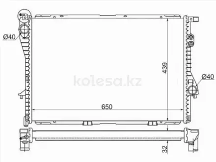 Радиатор охлаждения двигателя за 36 700 тг. в Караганда