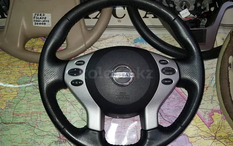 РУЛЬ КОЖАНЫЙ (МУЛЬТИРУЛЬ С AIRBAG) (Б/У ОРИГИНАЛ) за 1 000 тг. в Алматы