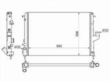 Радиатор охлаждения двигателя за 22 700 тг. в Талдыкорган