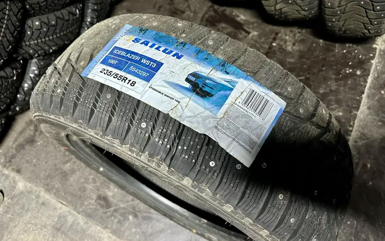 235/55R18 SAILUN шипы, мягкие, тихие, отличное сцепление на льду и снегу.for45 000 тг. в Астана