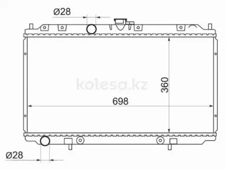 Радиатор двигателя за 23 150 тг. в Шымкент