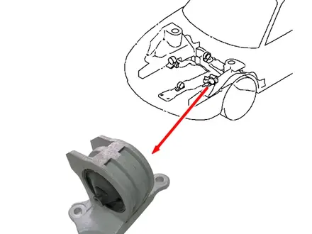 Подушка двигателя Митсубиси Шариот за 11 000 тг. в Петропавловск