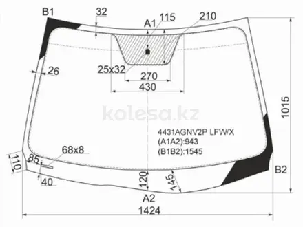 Стекло лобовое KIA CEED 5D 10-12 за 28 150 тг. в Алматы