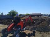 Мини экскаватора крот гнб прокол водопровод канализация фундамент в Костанай
