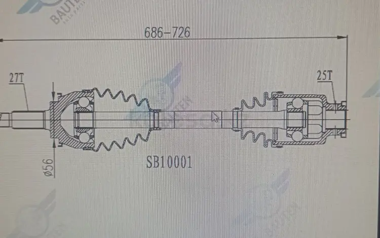 Привод передний Субару.for40 000 тг. в Усть-Каменогорск