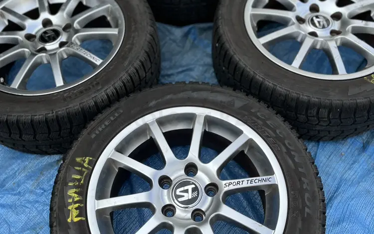 Шины pirelli 205/55/16 диски sport technic за 11 777 тг. в Уральск