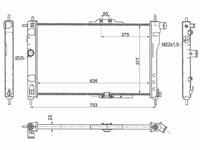 Радиатор двигателя за 13 550 тг. в Алматы