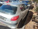 Peugeot 206 2007 годаүшін1 300 000 тг. в Алматы – фото 3