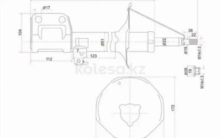 Стойка передняя за 16 650 тг. в Павлодар