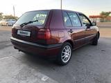 Volkswagen Golf 1992 годаүшін1 790 000 тг. в Тараз – фото 5