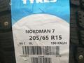 Nokian Nordman 7 205/65 R15 с шипами новая за 144 000 тг. в Семей