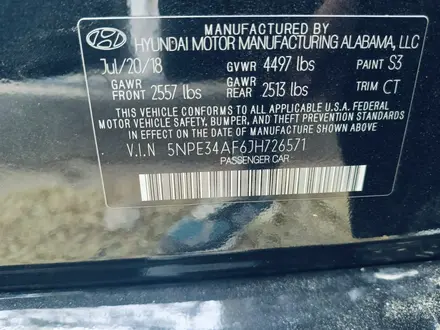 Hyundai Sonata 2018 годаүшін6 200 000 тг. в Караганда – фото 42